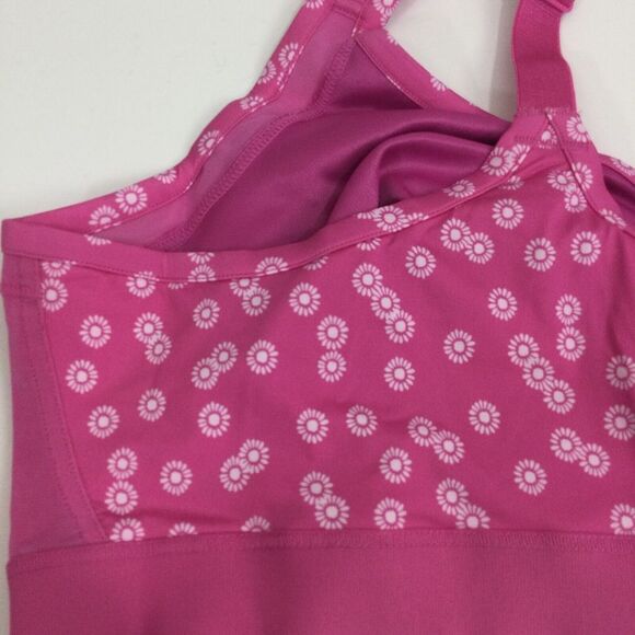 Comfort Choice Floral Front-Close Comfort Wireless Bralette Bra Pink Size 40B - Picture 7 of 10